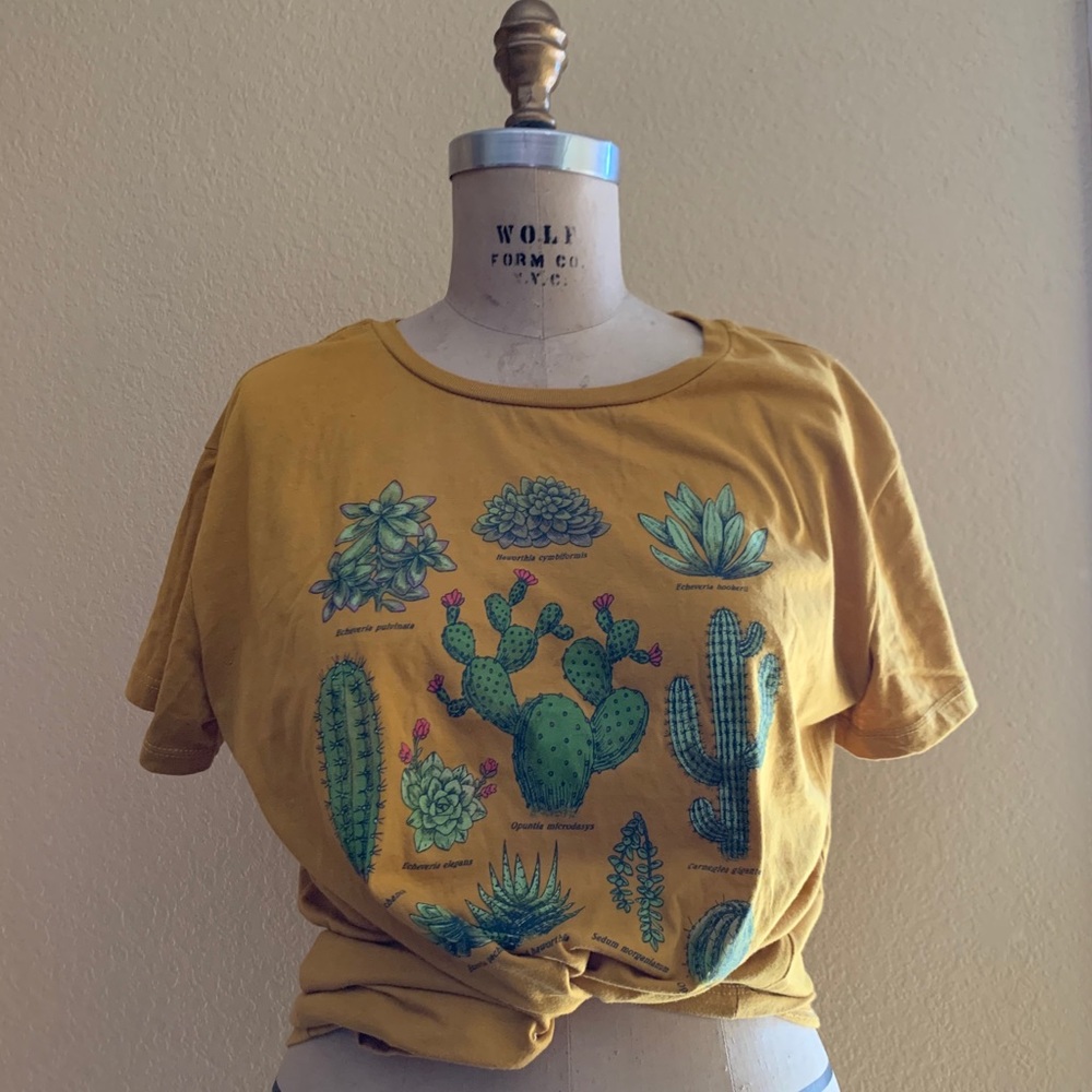 Cactus T-Shirt Mustard XL